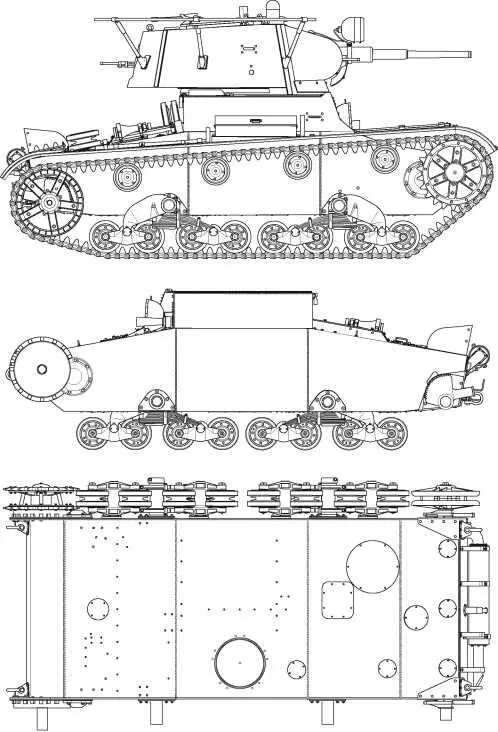 Радийный танк Т26 выпуска 1938 года Машина имеет коническую башню со сварной - фото 69