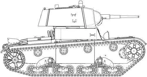 Радийный танк Т261 выпуска 1940 года Машина имеет подбашенную коробку с - фото 77