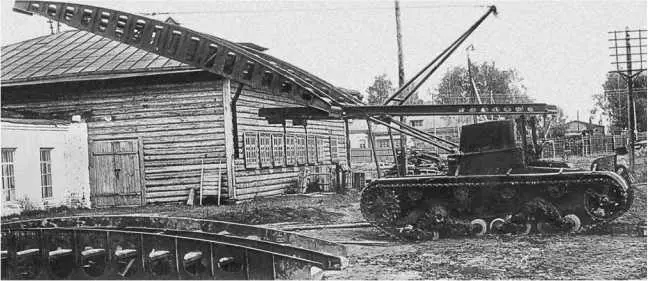 Танк СТ26 с мостом выдвижной системы Ленинград лето 1932 года Хорошо видно - фото 121