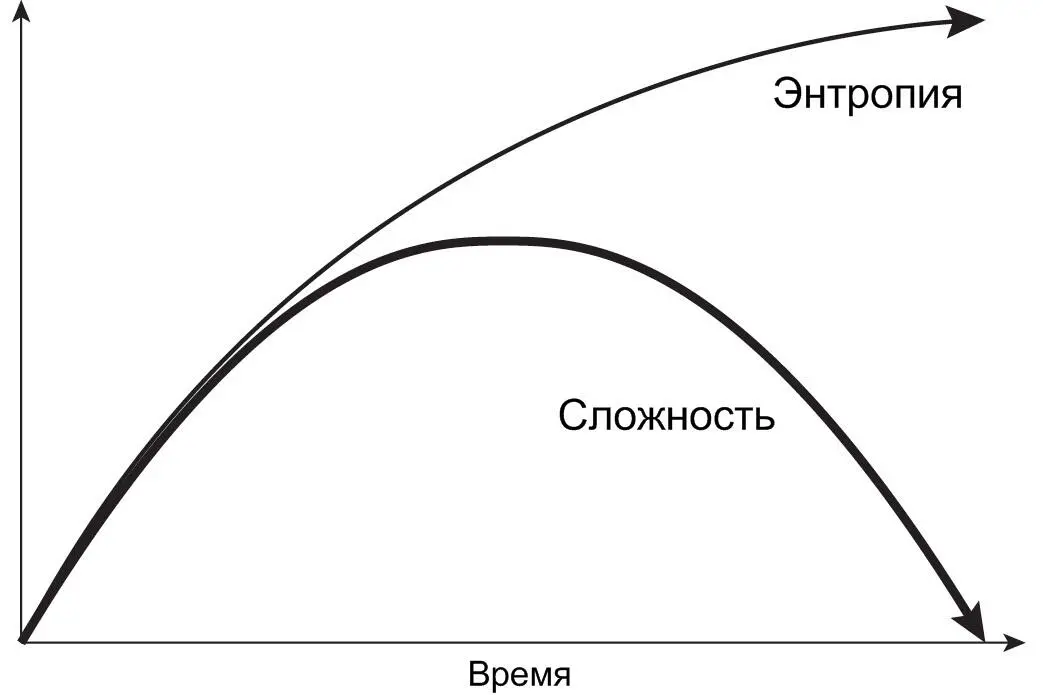 Эволюция энтропии и сложности в закрытой системе с течением времени Столь - фото 30