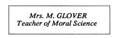 55 Мистрис М Глоуер наставница в Моральной науке англ Moral Science - фото 10