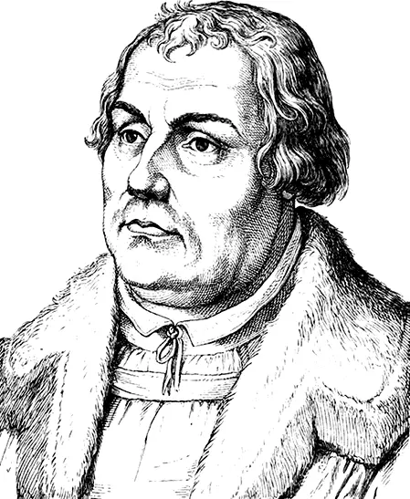 Мартин Лютер Гравюра Лукаса Кранахастаршего XVI в В страстной натуре - фото 88