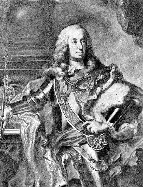 Портрет Карла VII работы Жоржа Демаре Около 1729 На императоре лента ордена - фото 110