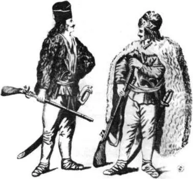 Лемковские збийныки XVII в Со старинного рисунка Типы покутских опришков - фото 201
