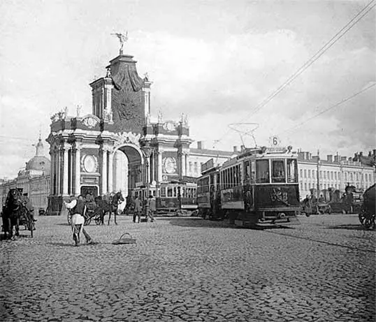 Московские трамваи у Красных Ворот К 1914 году московские трамваи ходили по 38 - фото 39