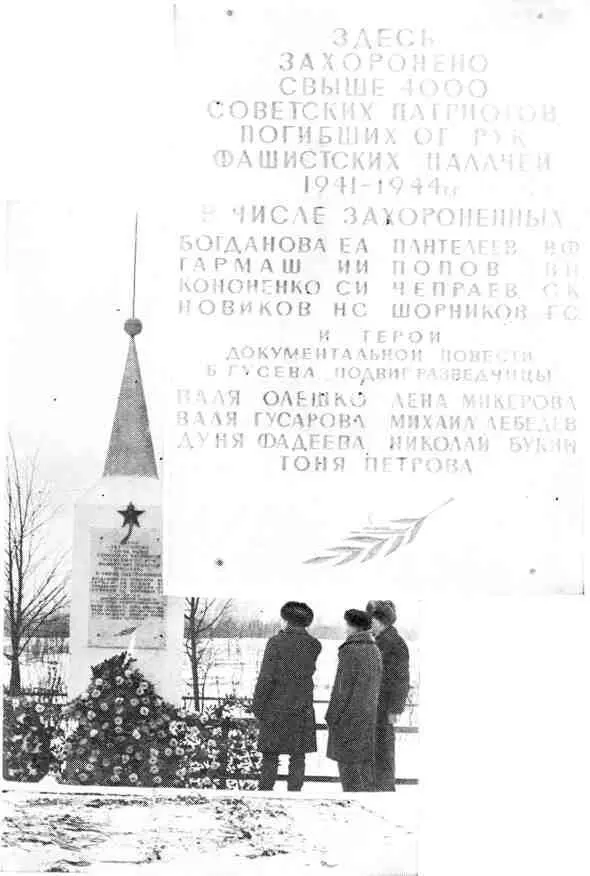 Памятник героям повести Подвиг разведчицы в Гатчинском районе Ленинградской - фото 7
