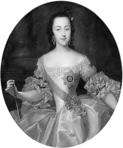 Г К Гроот Великая княгиня Екатерина Алексеевна 1745 г И Н Никитин - фото 234