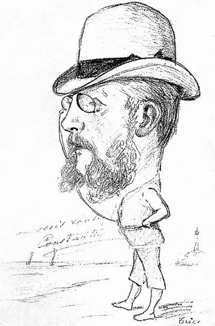 Карикатура на Константина Николаевича 1870е гг Великий князь Константин - фото 326