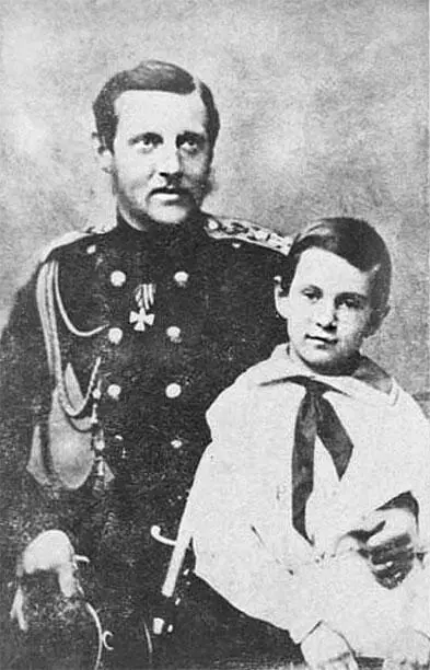 Великий князь Константин Николаевич с сыном Николаем Константиновичем В 1874 - фото 403