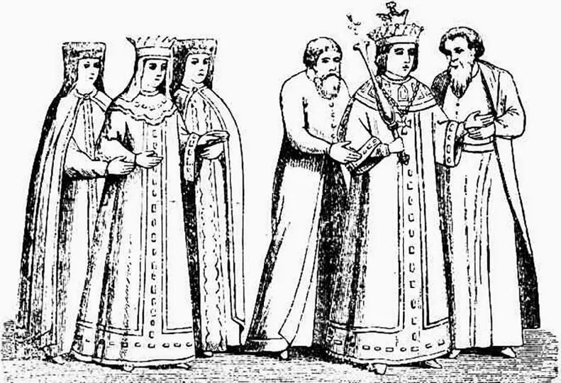 Выход царя Михаила Федоровича и царицы Евдокии Лукьяновны Стрешневой после - фото 85