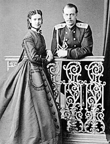 Цесаревич Александр Александрович и великая княгиня Мария Федоровна 1866 г - фото 93