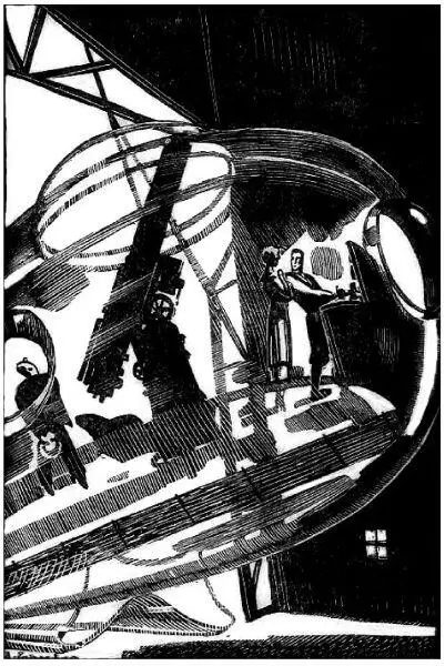 Сесиль и Минни вместе с Сенклером перед отлетом осматривают корабль - фото 11