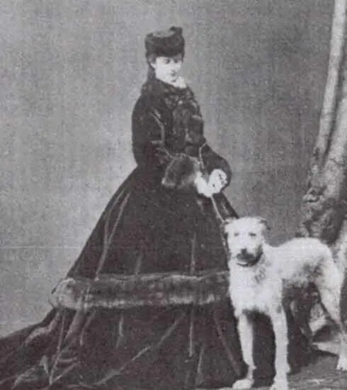 Императрица с собакой Shadow приблизительно 1864 Фотография Елизавета и - фото 9
