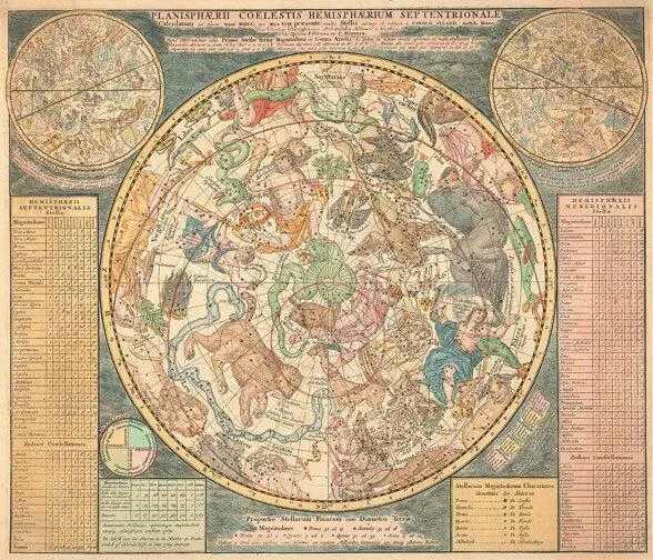 Карл Аллард Карта звездного неба северных земель Около 17221750 - фото 18