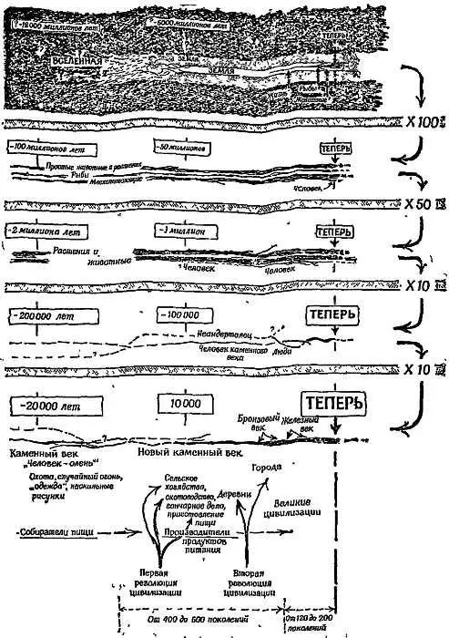 Фиг 1 Грубая схема развития человечества Возраст Вселенной не только - фото 2