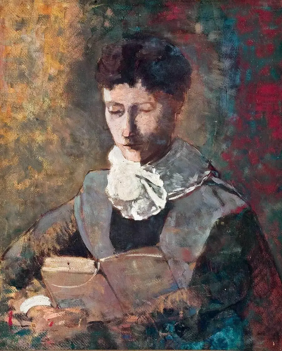 Одилон Редон Мадам Камилла Редон за чтением Частное собрание Christies - фото 25