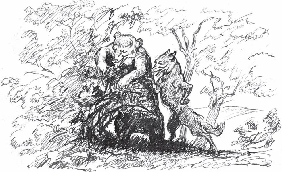 Королек и медведь Художник Макс Слефогт 1915 г Однажды летом вышли - фото 67