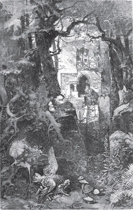 В сказочном лесу Художник Герман Фогель 1894 г Три женщины были - фото 93