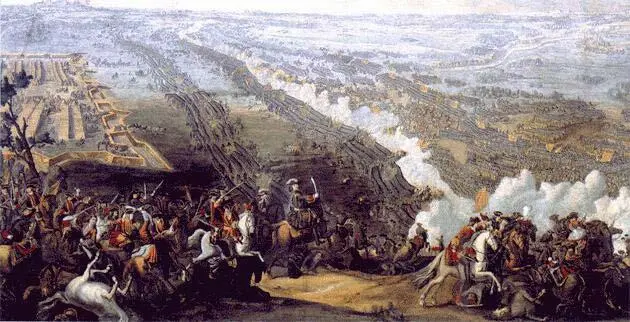 Полтавская битва Фрагмент гравюры с картины А Коцебу 1867 г На войне - фото 181