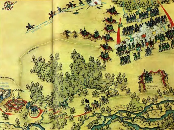 Полтавское сражение 27 июня 1709 г Разгром армии шведов Остатки шведской - фото 184