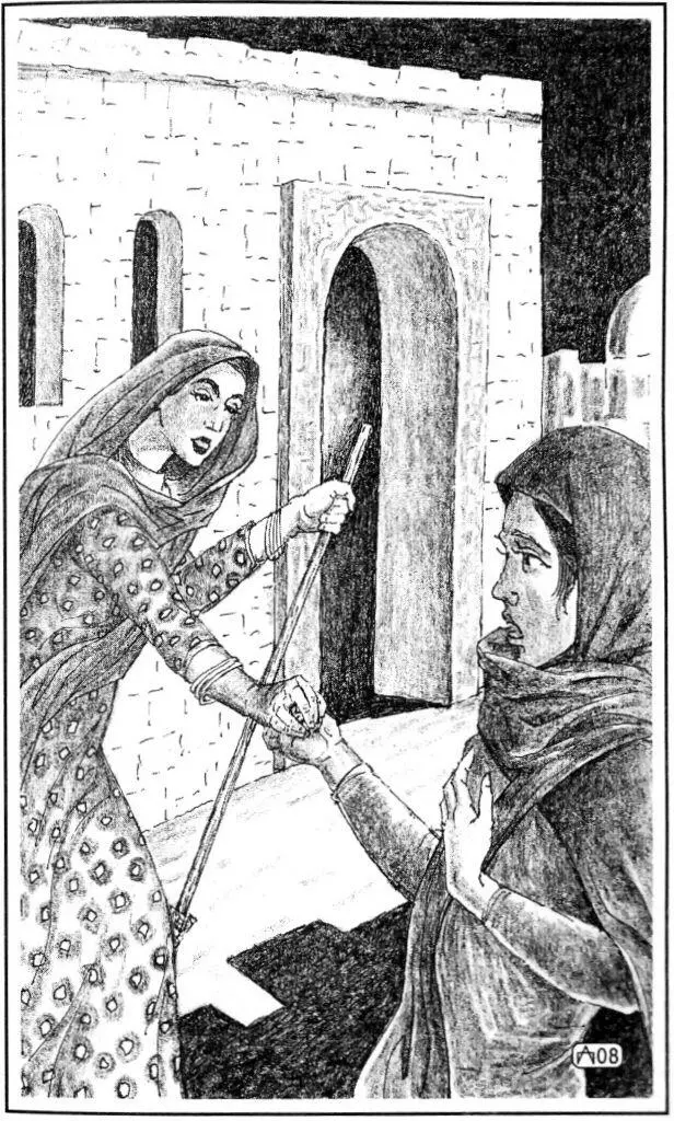 Звук метлы приблизился В темноте они заметили женщину с метлой в руках На ней - фото 8