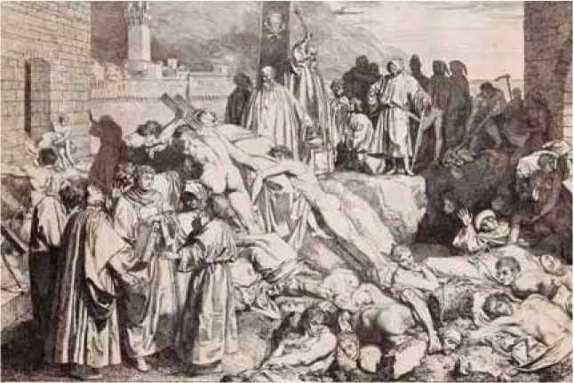 Чума Флоренции в 1348 году как описано в Il Decameron Боккаччо гравюра 19 - фото 94