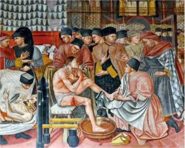 Исцеление больного фреска 15 века Миазматическая же теория как раз - фото 98