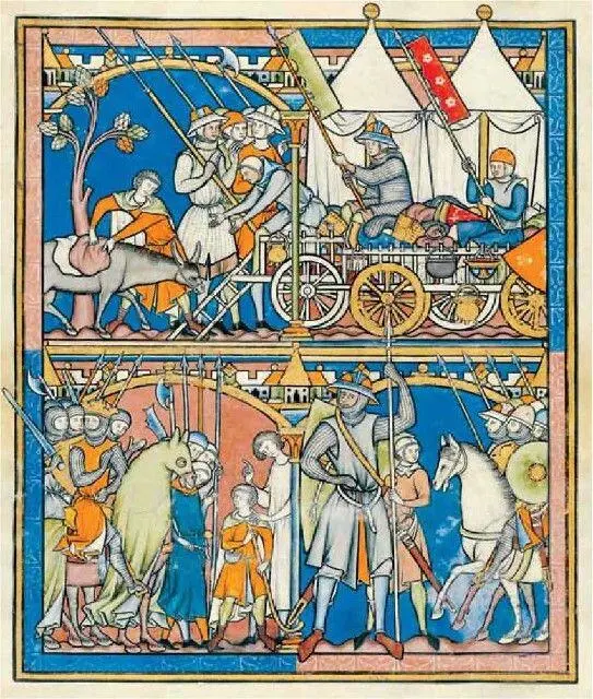 Лист из Библии Людовика IX Библия Мациевского Библия Моргана Франция - фото 162