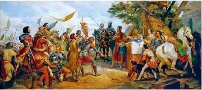 Битва при Бувине кисти Ораса Верне 1863 г Битва между войсками французского - фото 190