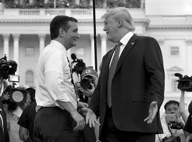Дональд Трамп и Тед Круз Сам Трамп неоднократно высказывался о господствующей в - фото 39