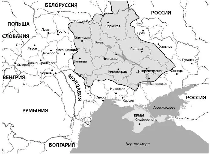 Малороссия штриховкой показана территория Малороссии в XIX веке Польская - фото 23