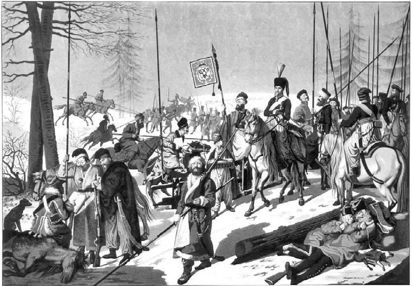Атаман граф Платов со своими казаками ИФ Югель Около 1813 года Когда - фото 94