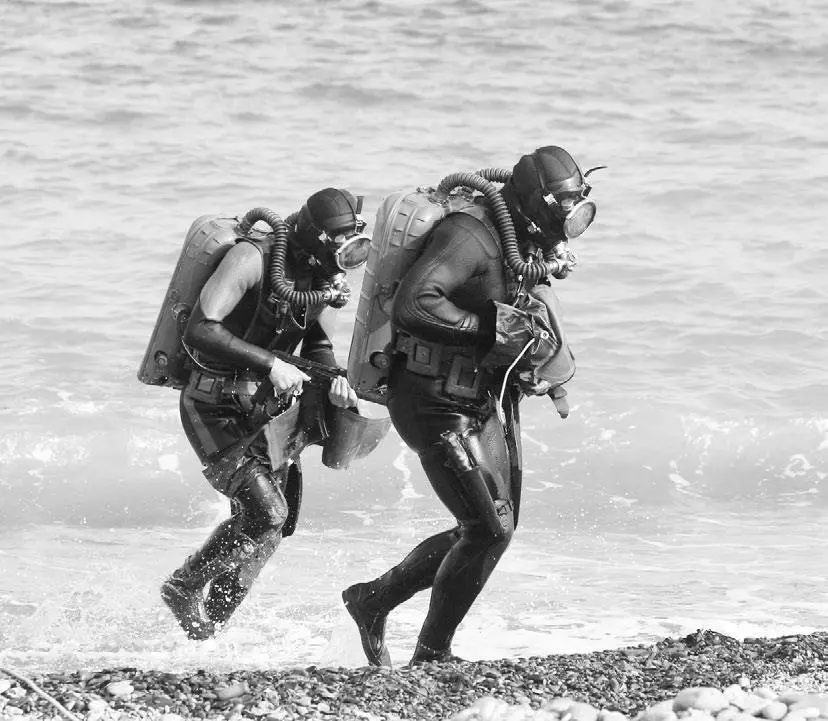 Действия морского спецназа на берегу занятом условным противником На учениях - фото 99