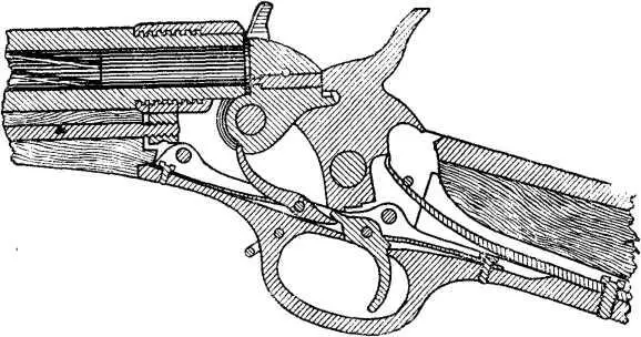Рис 87 Винтовка с откидным затвором Ремингтона затвор закрыт Из чертежа - фото 88