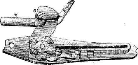 Рис 92 Винтовка системы АльбиниБаранова замочный механизм Этот стержень - фото 93