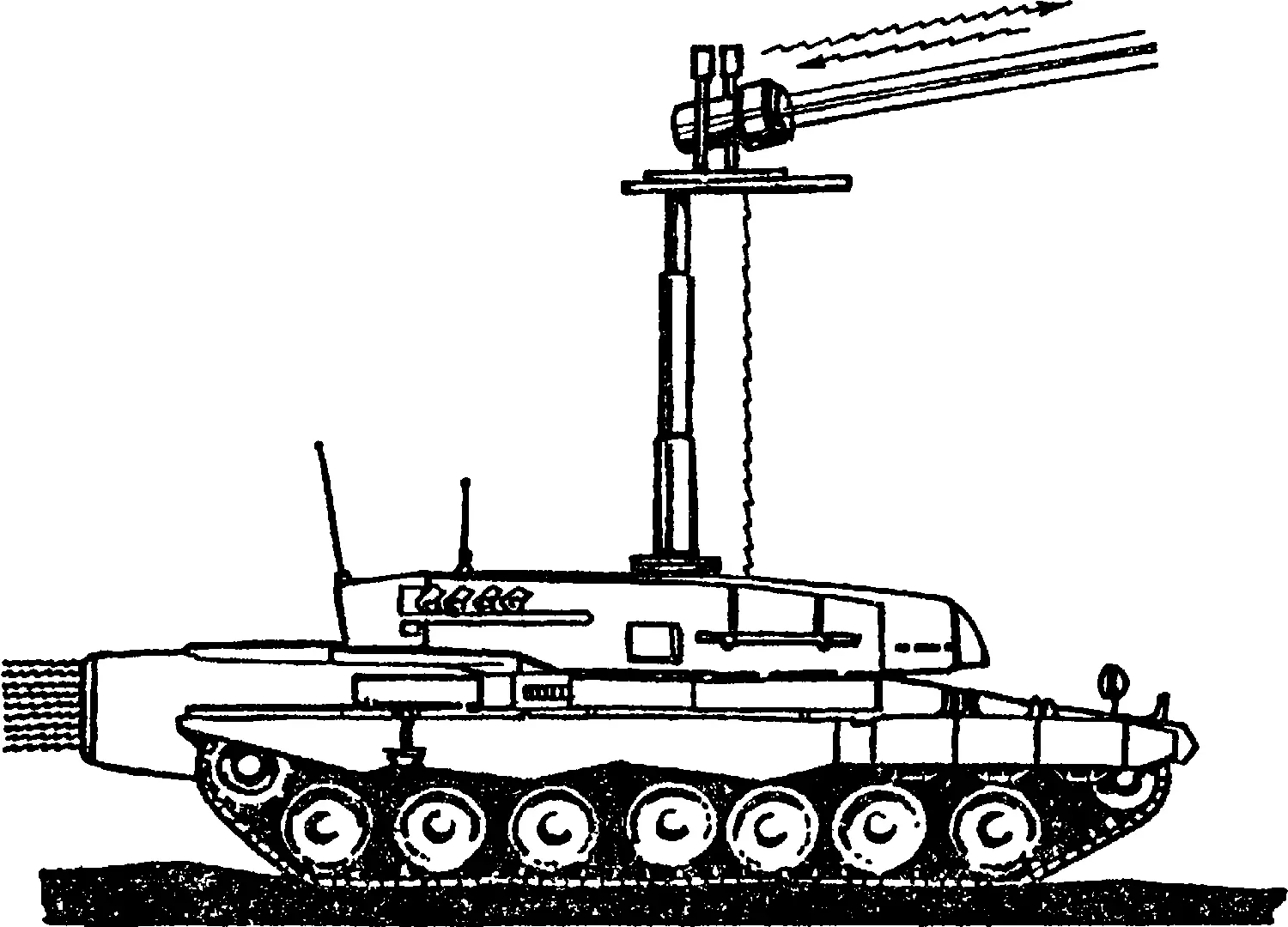 Одна из экспериментальных боевых машин вооруженная лазером Схема одного из - фото 9