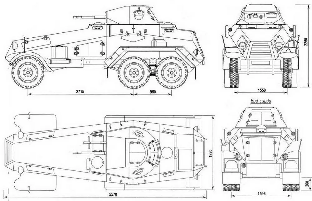 Чертежи бронеавтомобиля BussingNAG Kfz 231 первых серийных выпусков 1932 г - фото 32