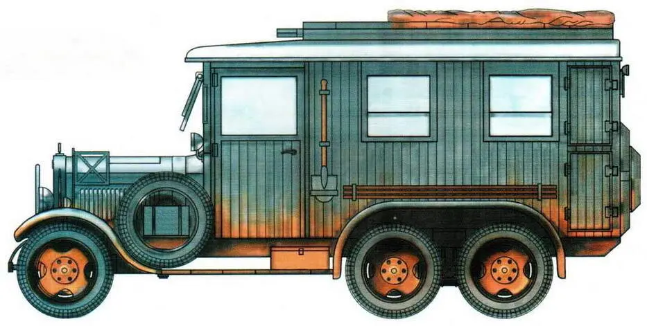 Армейский фургон Kfz 62 MercedesBenz G3a Польша сентябрь 1939 г - фото 74