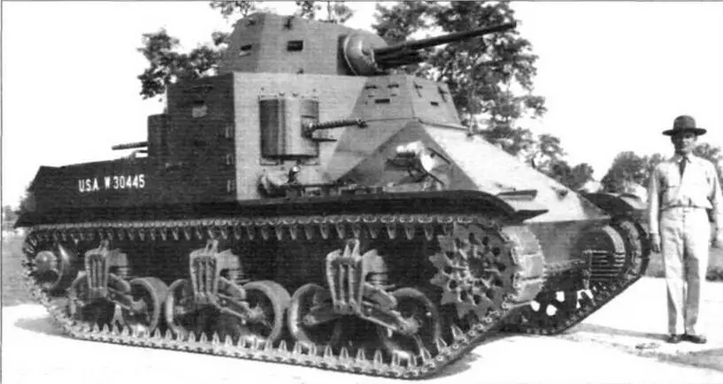 Серийный средний танк М2 с клёпаносварным корпусом Август 1939г Medium Tank - фото 22