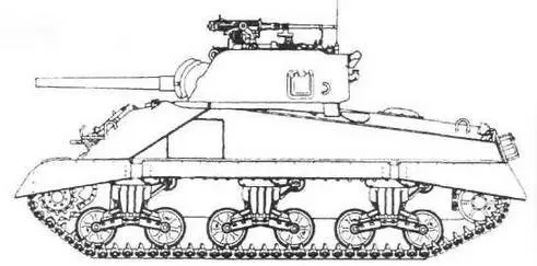 M4A6 M4A376W башня T23 Часть танков имела двухстворчатый люк - фото 42