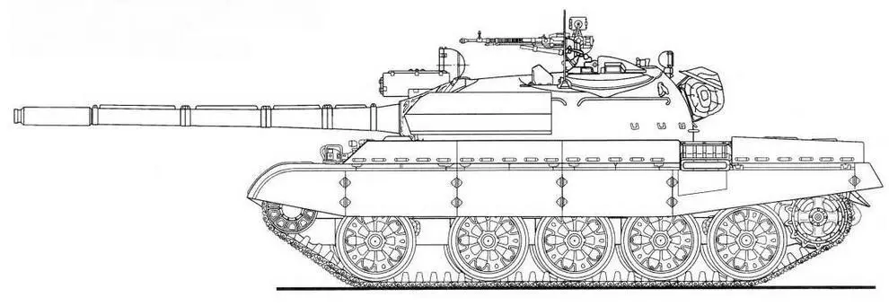 Танк Т55АМ обр 1983 года экраны комбинированной брони на башне бортовые - фото 24