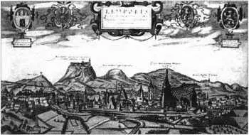 Львов Гравюра А Гогенберга 1618 г Герб Галицкой земли Из Хроники - фото 337