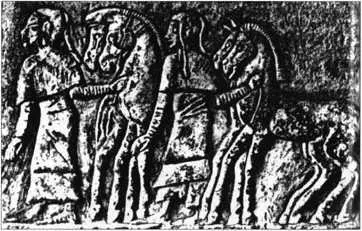 Хуритские воины с чубами Рельеф из Мемфиса 1350 г до н э Велеты - фото 420