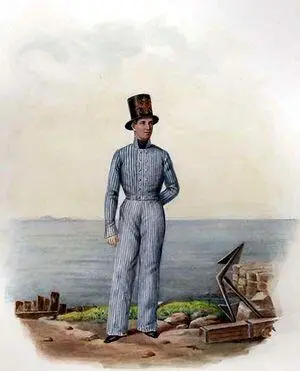Матрос в летней вседневной форме 1810 г Из собрания ЦВММ 3421 29 - фото 21