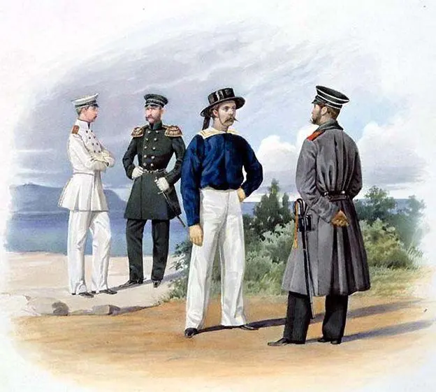 Оберофицер штабофицер матрос и унтерофицер Гвардейского экипажа 18551870 - фото 33