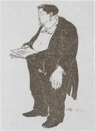 Властитель дум Куприн Шарж А Любимова в сатирическом журнале Сигналы 1906 - фото 27
