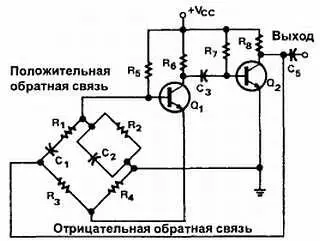 Рис 2912 Генератор на основе моста Вина Цепь опережениязапаздывания - фото 130