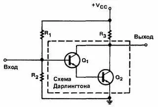 Рис 2824 Схема Дарлингтона Основным недостатком многокаскадных усилителей - фото 94