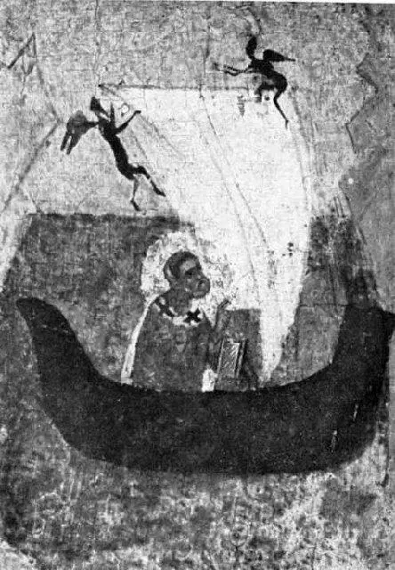 103 Никола на море Ростовская икона 104 Сон Бориса Клеймо иконы из Коломны - фото 196