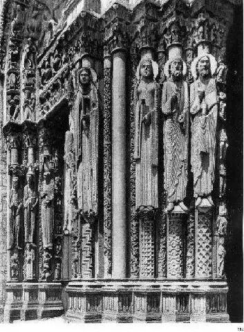 192 Статуи царей Портал собора 12 в Шартр 193 Западный фасад Реймский - фото 239
